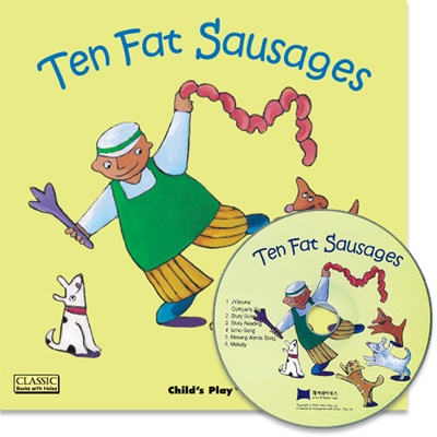 Ten Fat Sausages (1平裝+1CD)(韓國JY Books版) Saypen Edition 廖彩杏老師推薦有聲書第7週/Elke Zinsmeister【三民網路書店】