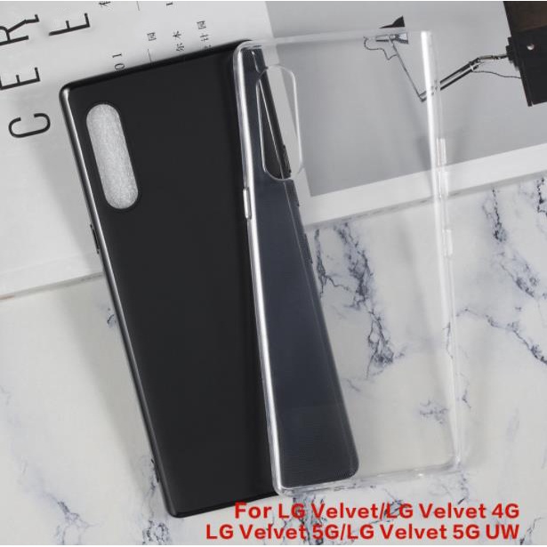 用於 LG Velvet 4G 5G UW 凝膠矽膠手機保護後殼保護殼的軟 TPU 手機殼
