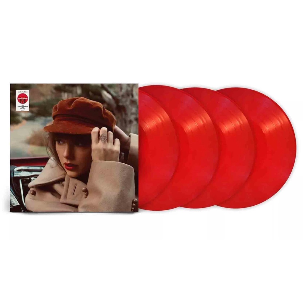 Taylor Swift 泰勒絲 - Red (Taylor's Version) Target 限定紅色彩膠 4LP