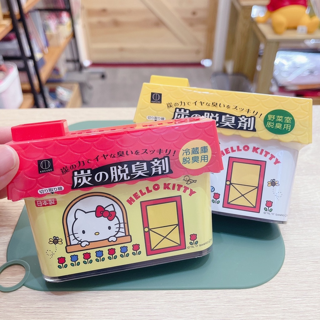 日本進口 Hello Kitty 凱蒂貓造型 竹炭脫臭劑 冰箱除臭劑 脫臭劑