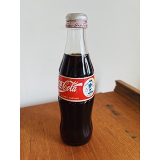 可口可樂 日本玻璃瓶裝 柔道圖案 收藏用