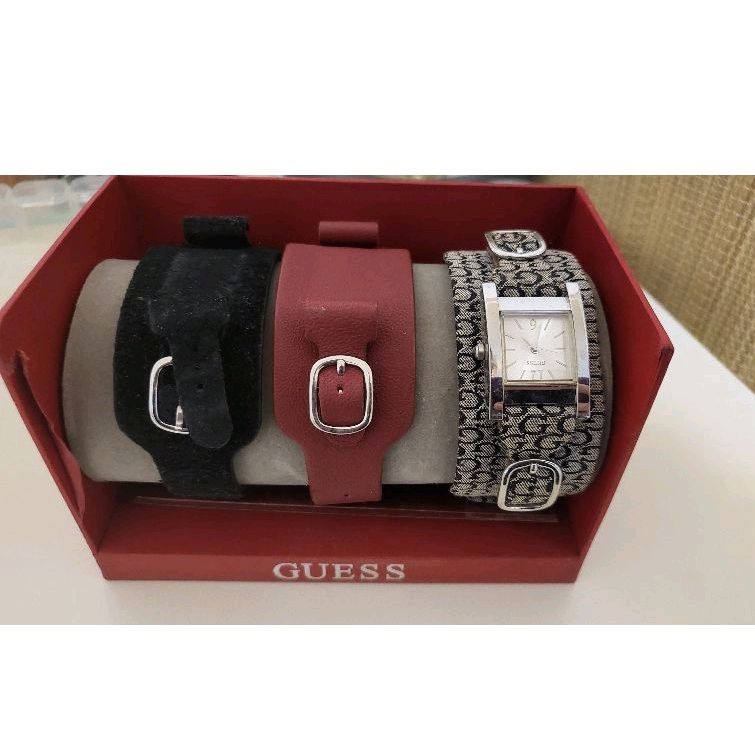 購於美國正品Guess三款表帶可替換手錶，二手