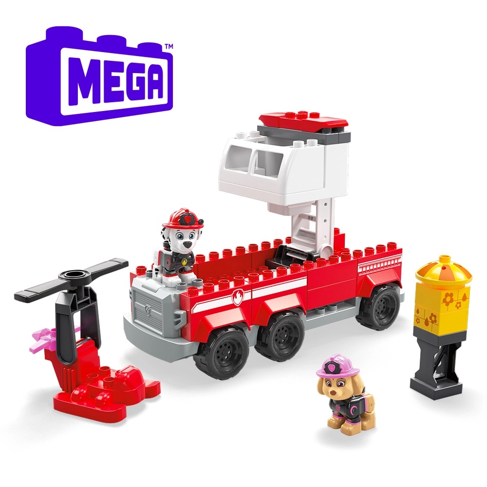 MEGA BLOKS 美高 汪汪隊立大功毛毛消防車/救援站(含2個角色)[免運費]