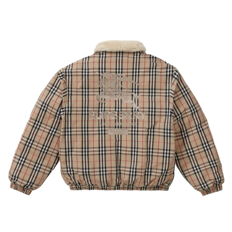 〖LIT-select〗Supreme x Burberry Puffer Jacket 經典格紋 羽絨外套