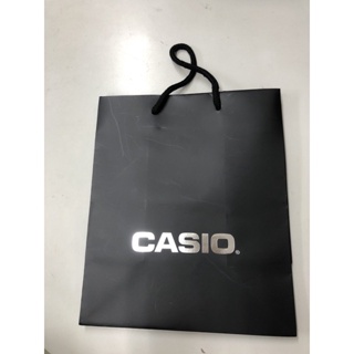 交換禮物-CASIO 全新原廠卡西歐手提袋 壹個紙袋 收納 收藏 送禮