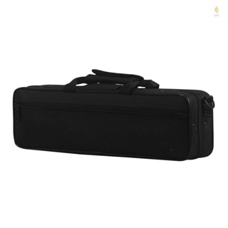 Yohi 16 孔 C 長笛盒演出包背包盒防水 600D 泡沫棉襯墊帶可調節肩帶