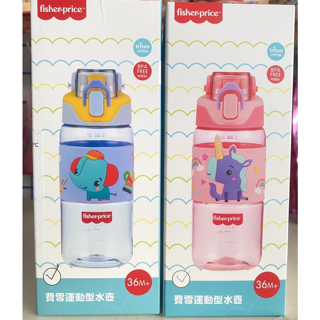 Fisher Price 費雪 運動型 水壺 540ML 顏色隨機 不指定 沒背帶