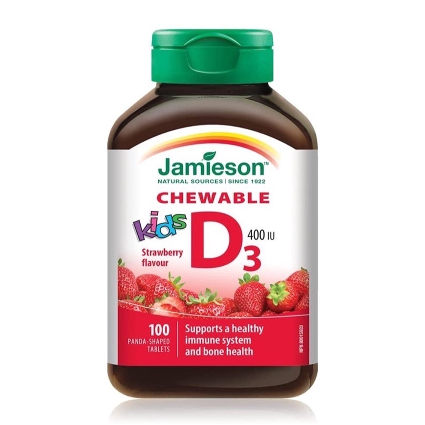 多件特價 現貨 蝦爸代購 Jamieson d3 草莓口味 400IU 100Tablets 兒童維生素D3