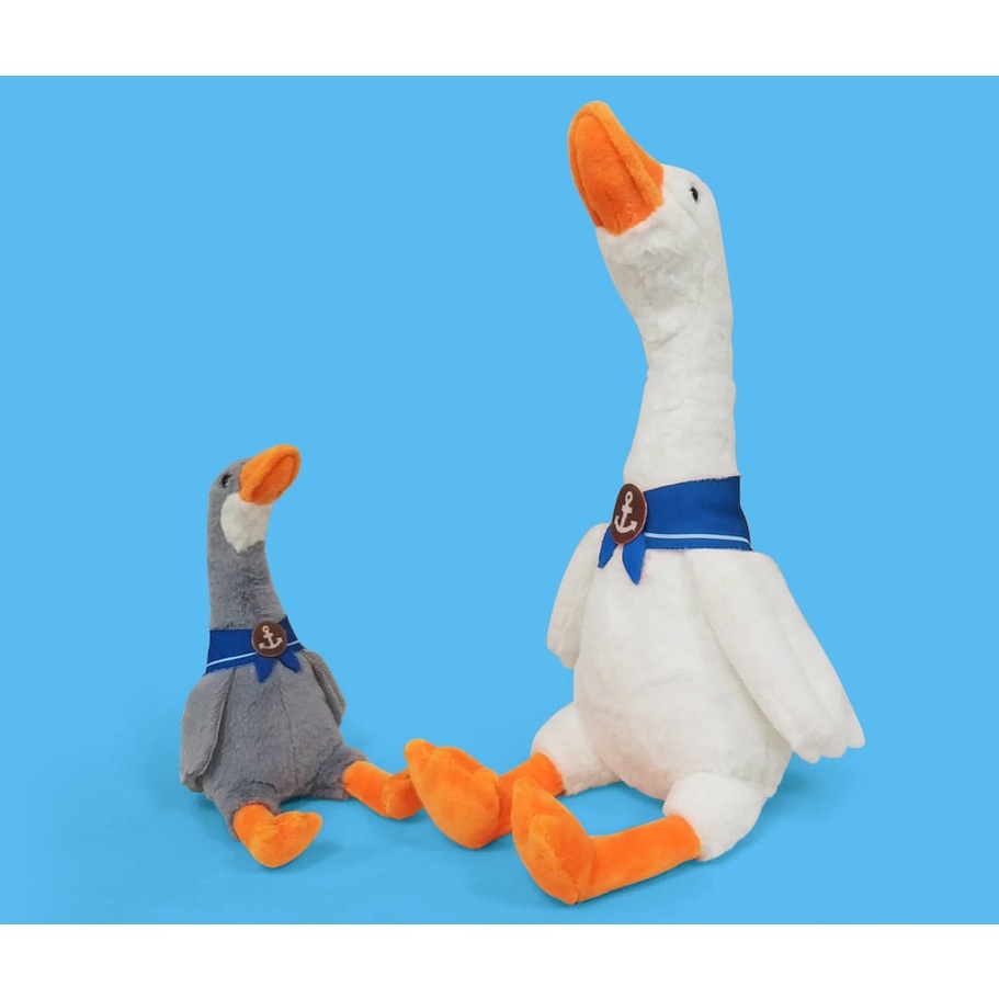 水手呆萌鵝 水手呆呆鵝 白鵝 水手鵝 呆萌鵝 白鵝 玩偶 水手鵝 灰天鵝 生日禮~動物娃娃