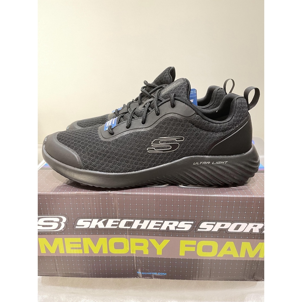 SKECHERS BOUNDER 232005 全黑 男運動系列 慢跑鞋 休閒運動鞋 避震 緩衝 輕量 透氣