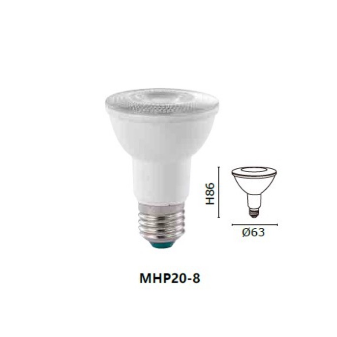 小鵬~MARCH LED 8W PAR燈 E27 燈泡 MHP20-8 保固一年 投射燈 Ra80