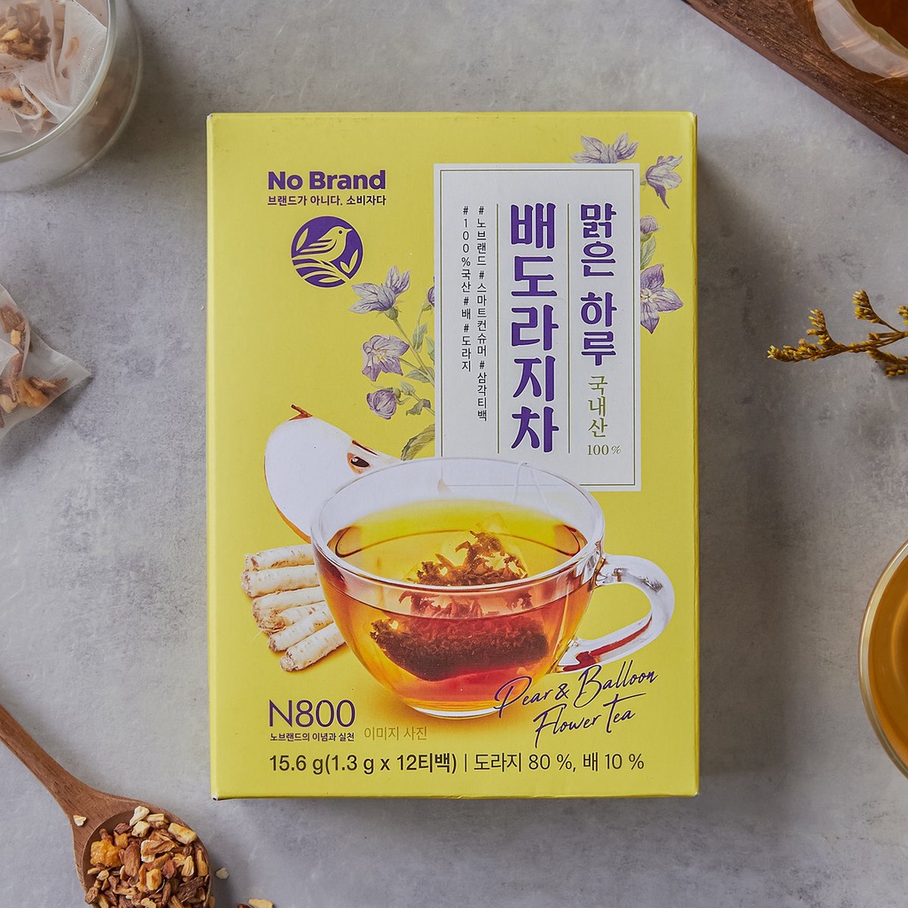 [預購]韓國 No Brand 水梨桔梗茶 1.3g×12入