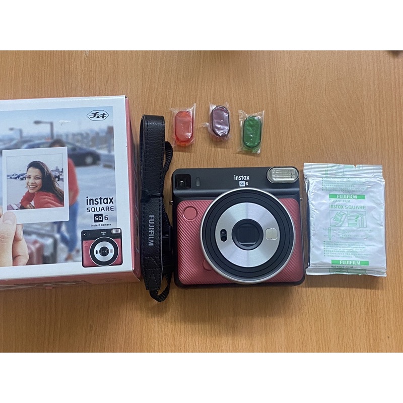 Fujifilm 拍立得 instax SQUARE SQ6 底片 拍立得 豔紅色 二手 正方形 艷紅 盒裝 現貨
