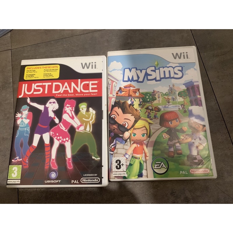 Wii遊戲片 二手 出清價 my sims舞力全開 just dance