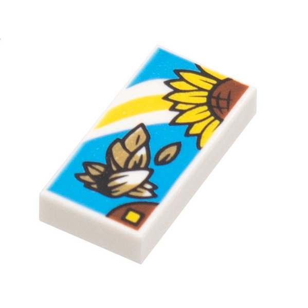 磚家 LEGO 樂高 Tile 1x2 印刷 Sunflower 向日葵 3069 3069bpb1020 80108