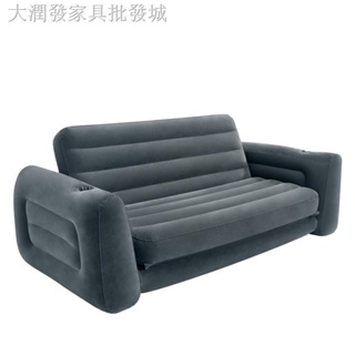 批發沙發床折疊床♝◊✺INTEX充氣沙發床雙人可折疊椅子客廳小戶型單人戶外家用懶人凳子