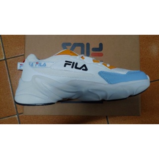 FILA慢跑鞋 藍橘撞色 5-J929W-133 US8/EU41/UK7