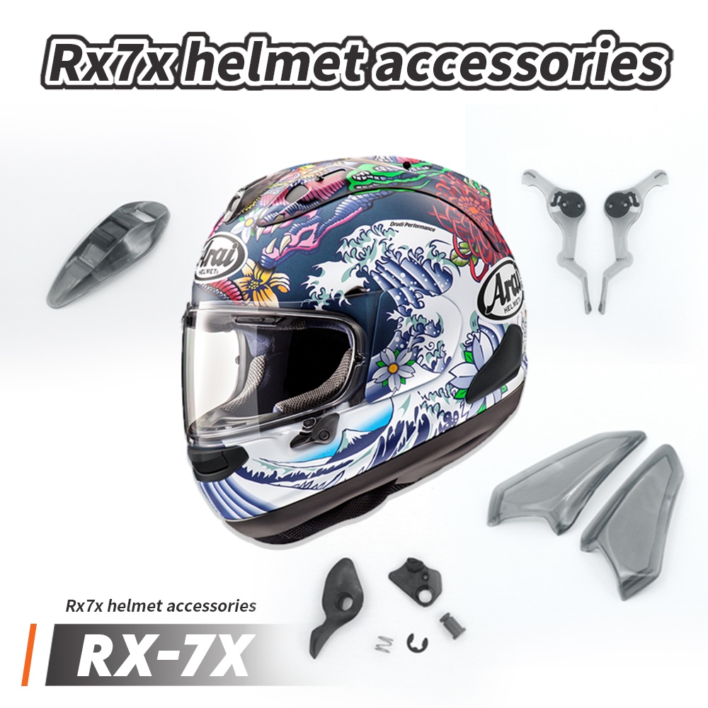 Rx7x 頭盔配件適用於 ARAI RX7X RX-7X 鏡頭閂鎖小開關保護器通風配件