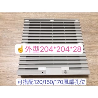 臺灣🇹🇼現貨通風過濾網組204*204*28/露營/車用百葉窗/散熱排風/可裝風扇/車泊窗戶/ZL 804