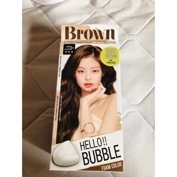 【miseenscene 魅尚萱】HELLO BUBBLE泡沫染髮劑 95g 巧克力棕