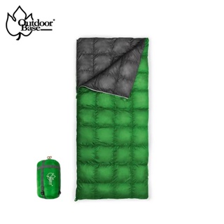 【愛上露營】Outdoorbase 登山級格紋抗撕裂表布 日本技術 乾爽保暖 DownLike 兩用頂級睡袋 800g
