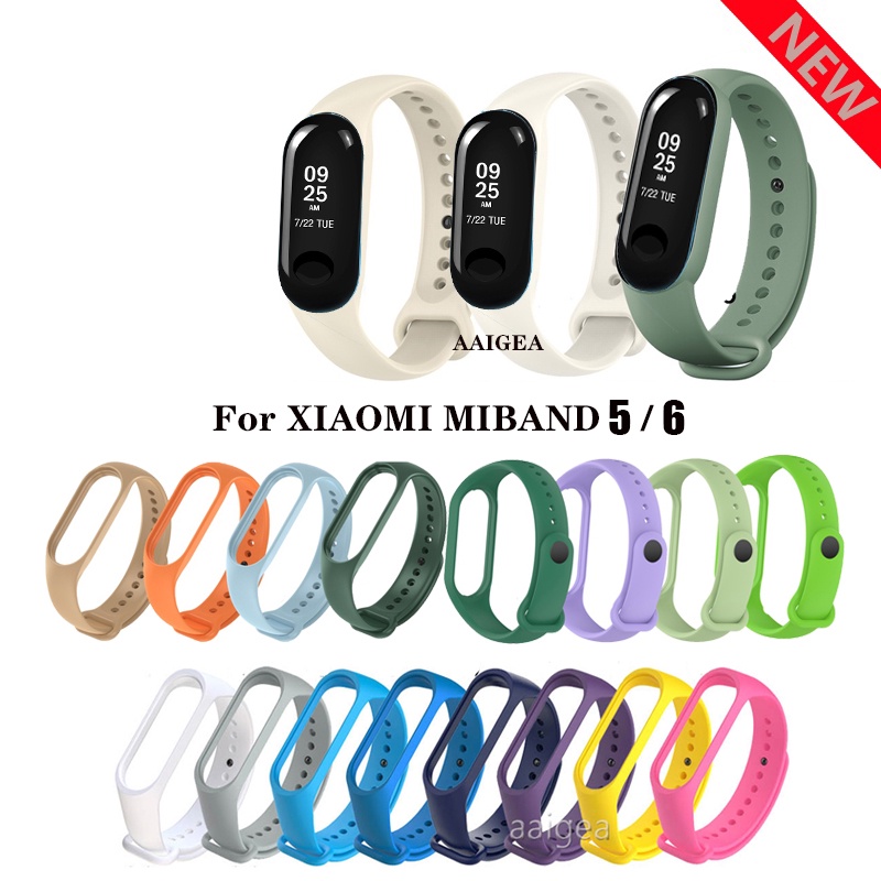 現貨 XIAOMI MI Miband 6 Strap 運動矽膠腕帶適用於 小米手環 5 6