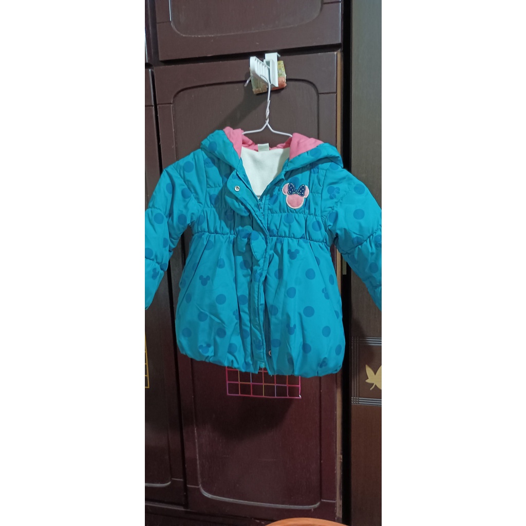 二手女童外套 - 麗嬰房 藍色點點 米妮 3S號  約 3 4歲 約80-100cm適穿 $200