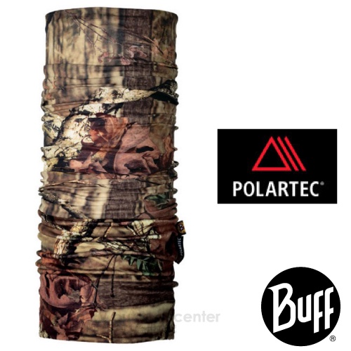 【西班牙 BUFF】橡樹迷彩 雙面用 POLARTEC 超彈性保暖防風魔術頭巾/無車縫.伸縮_針葉樹林_100467