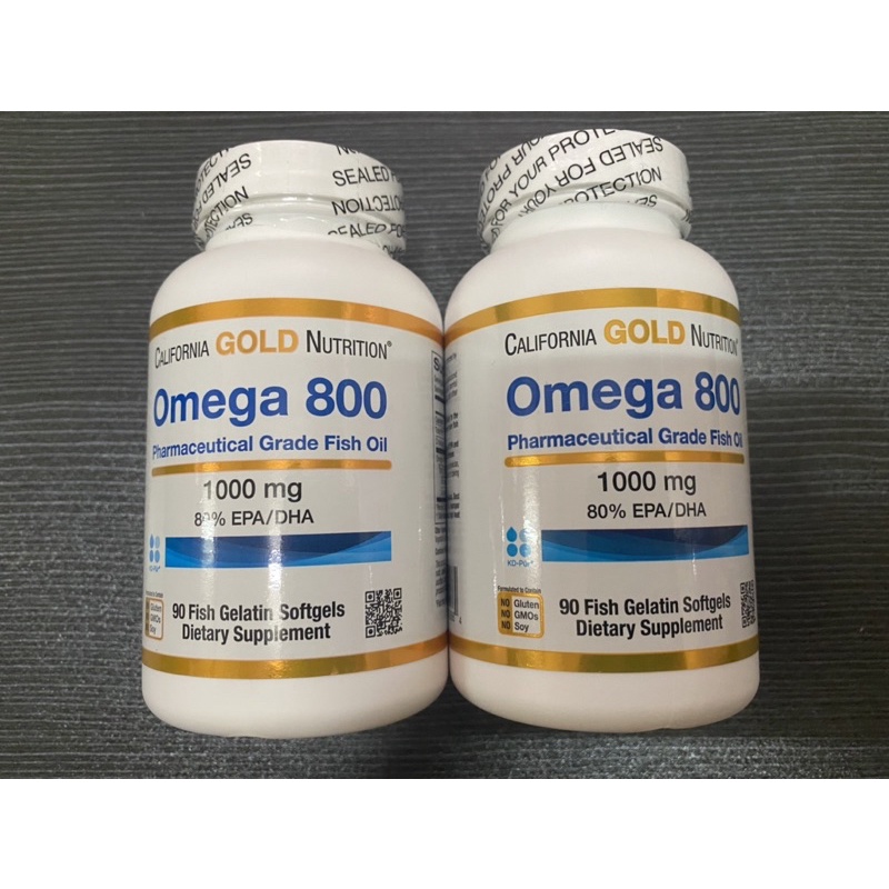 California Gold Nutrition Omega 800 魚油 1000mg 90粒裝