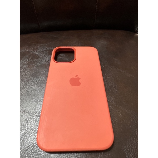 iPhone 12 Pro Max 原廠矽膠殼 亮橘色
