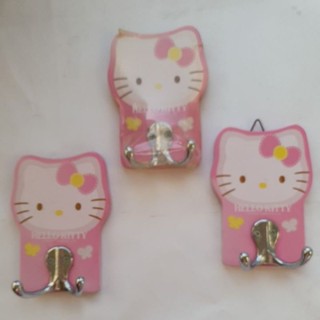 Hello Kitty 銅製後掛鈎 吊衣架 衣帽鈎 毛巾鈎 （三個80元）