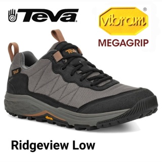 美國TEVA男 Ridgeview Low 低筒戶外多功能登山鞋/休閒鞋(黑色-TV1116627BLK)
