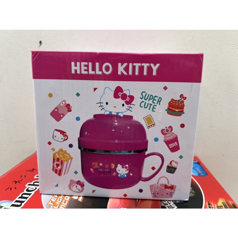 hellokitty hello kitty Sanrio 三麗鷗 餐盒 便當盒 快餐保溫便當盒 餐具盒