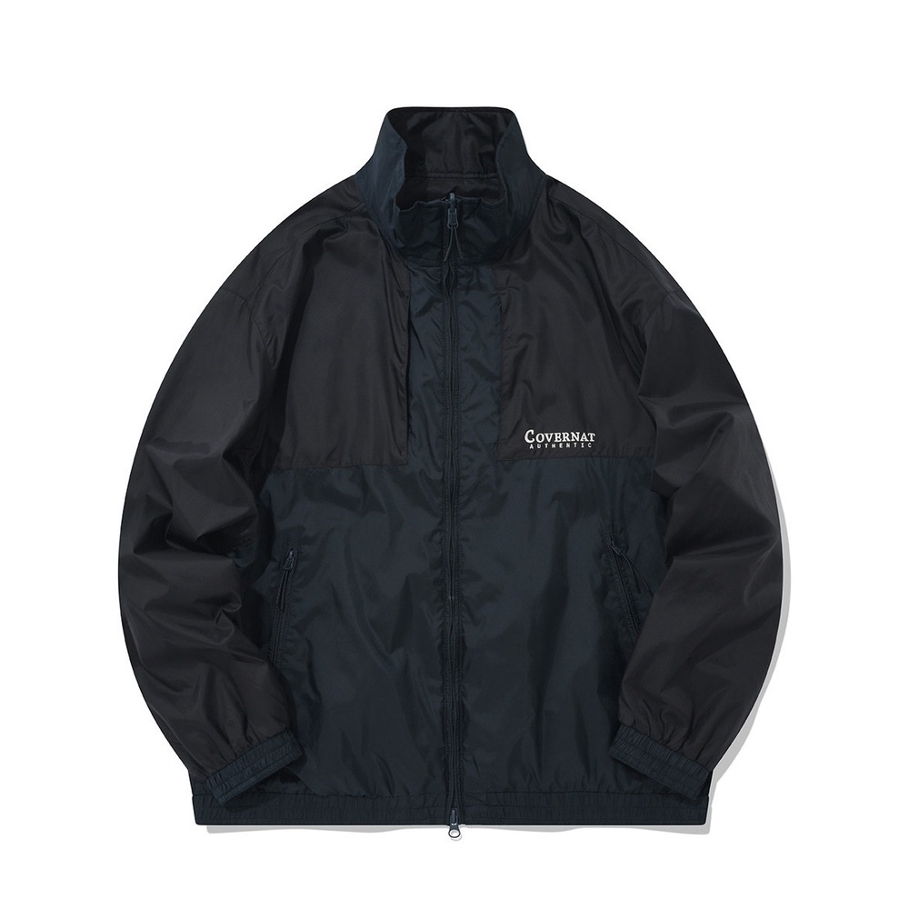 【吉米.tw】韓國代購 COVERNAT 雙面運動夾克 外套 藍黑色 Oct+