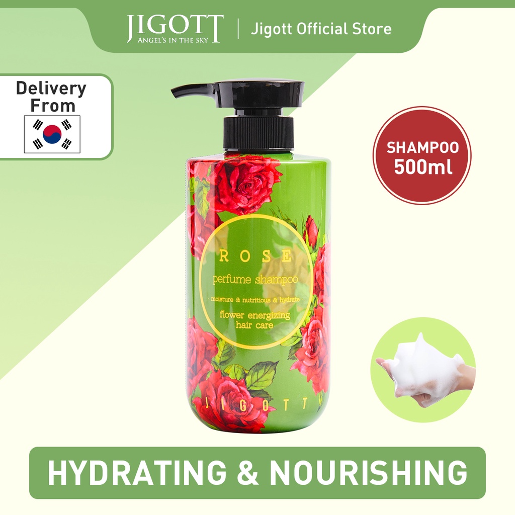 [韓國] Jigott 玫瑰香水滋養保濕洗髮水 500ml