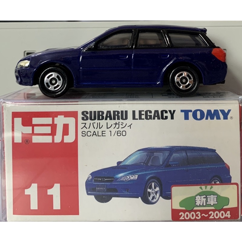 TOMICA 11 SUBARU LEGACY 舊藍標 新車貼 絕版