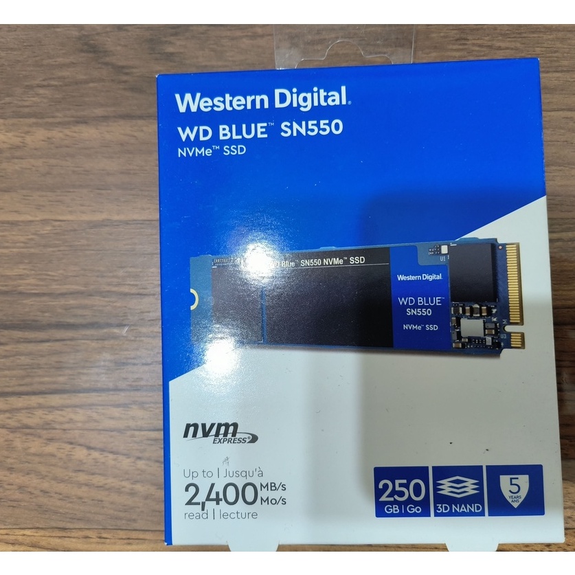 WD SN550 250GB M.2 SSD 固態硬碟 (全新未拆封)