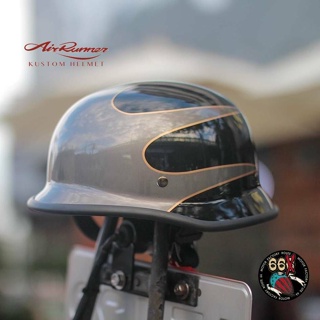 《美式工廠》台灣 AirRunner 德軍 鋼盔 安全帽 Scallop 飛標 黑/灰