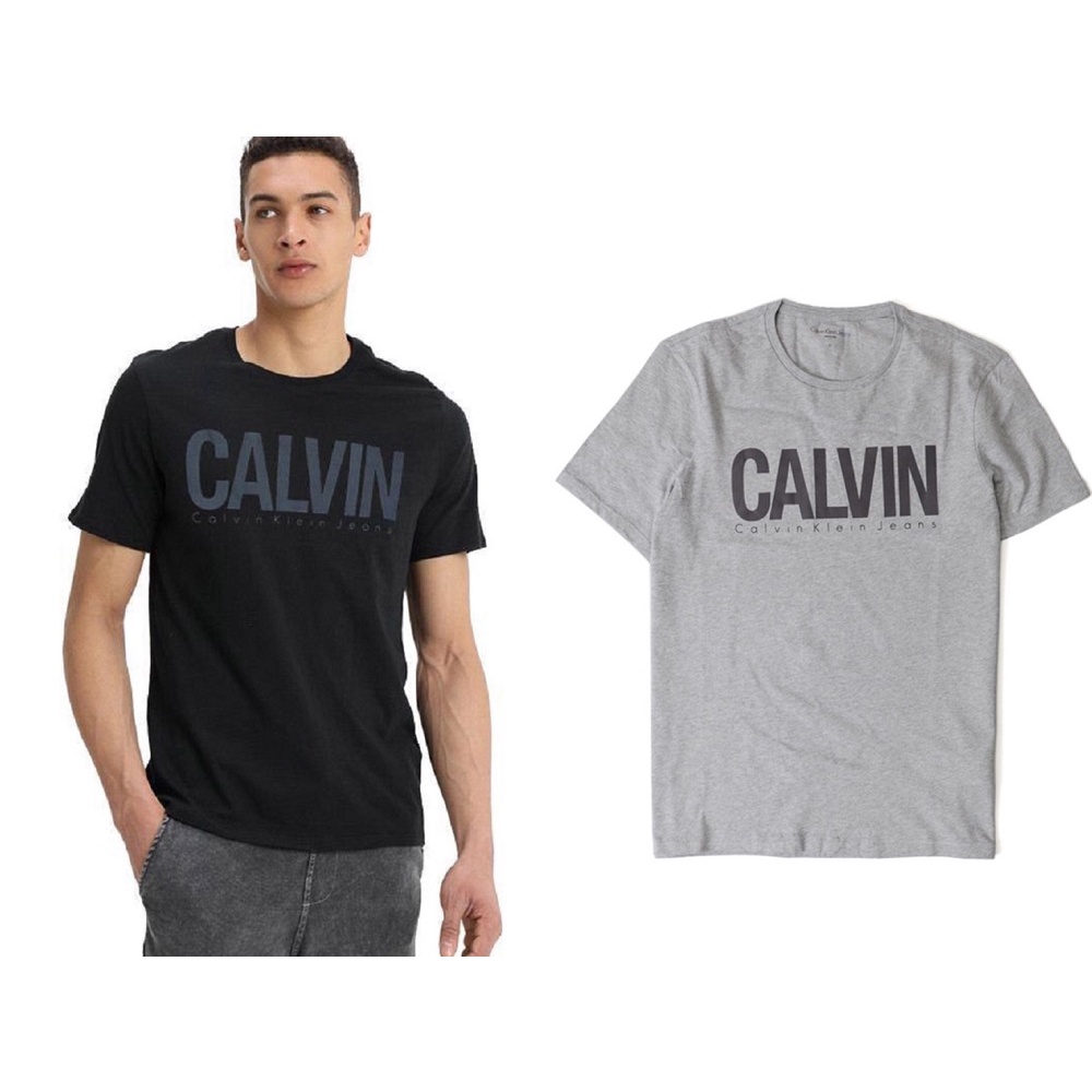 Calvin Klein  男生T恤 棉質短T 短袖上衣 黑/灰色 2色 圓領短T  CK 凱文克萊 41G5642