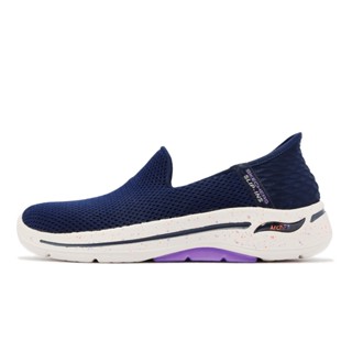 Skechers Go Walk Arch Fit Slip-in 瞬穿科技 足弓支撐 女款 深藍 124888NVLV