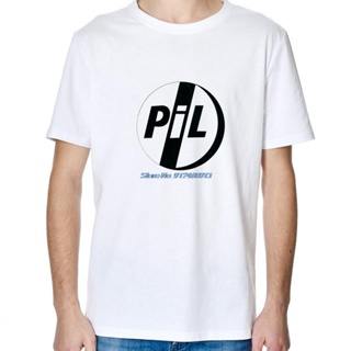 [Chic 上衣] Public Image Ltd PiL 男士白色 T 恤男女皆宜休閒短袖街頭服飾原宿夏季男裝上衣