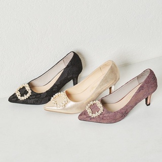 ORiental TRaffic 華麗輕奢珍珠釦高跟鞋 (日本OR女鞋 R2016)