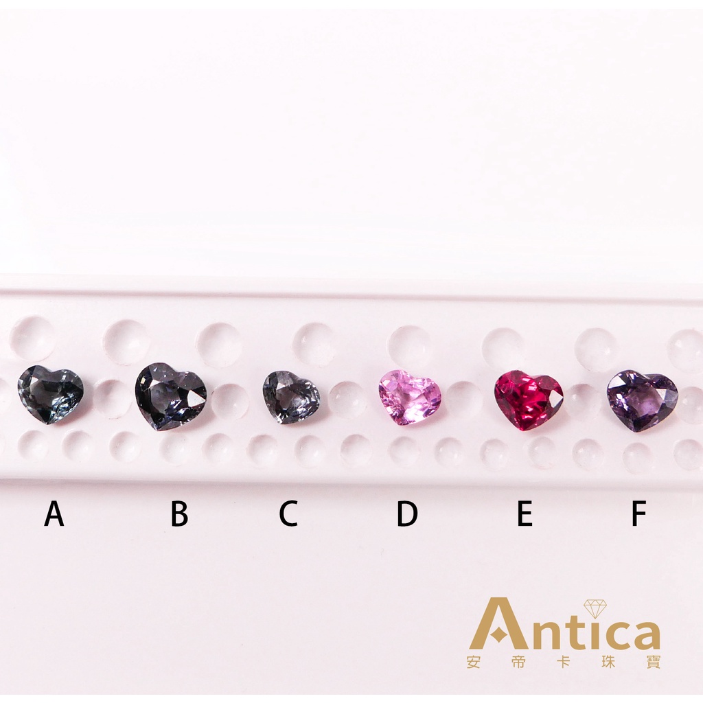 [ANTICA] 尖晶石 Spinel  0.75克拉起 紅色 藍色 紫色 粉色 緬甸 天然寶石 裸石 切割 安帝卡珠寶