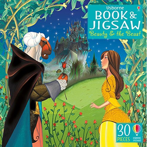Beauty and the Beast (30片拼圖+1本小書)(Usborne Book & Jigsaw)(盒裝)/Louie Stowell Usborne Book and Jigsaw 【三民網路書店】