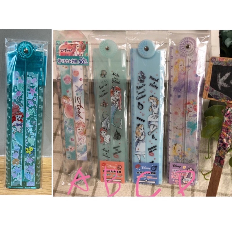 🌸日本直送最新商品到貨🌸公主系列 小美人魚 樂佩 愛麗絲30公分折疊尺 多款選