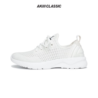 【AKIII CLASSIC】輕羽透氣針織休閒運動鞋_White | 韓國 慢跑鞋 明星代言 韓版 日常 男 女 中性