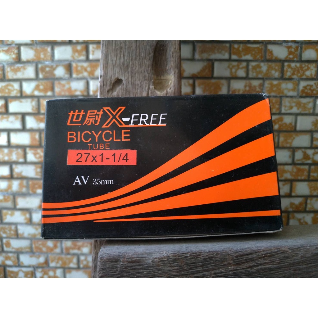 全新X-FREE 內胎27X1 1/4 美嘴 27*1 1/4 腳煞跑車 腳剎公路車 27吋內胎27x1-1/4