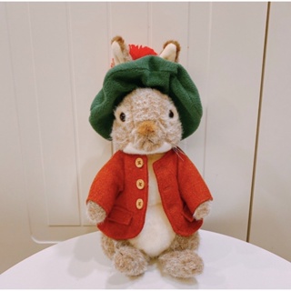 轉賣 日本帶回 全新 正版 彼得兔 班傑明 玩偶 娃娃 擬真 棉麻外套 擺飾 森系M 27cm 稀有 英國 繪本