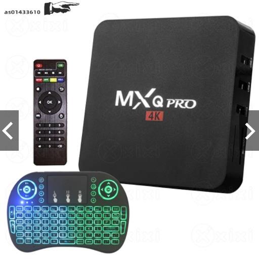 MXQ 5G 4K Android Ultra HD TV Box + I8 Mini Keyboard 2.4GHz