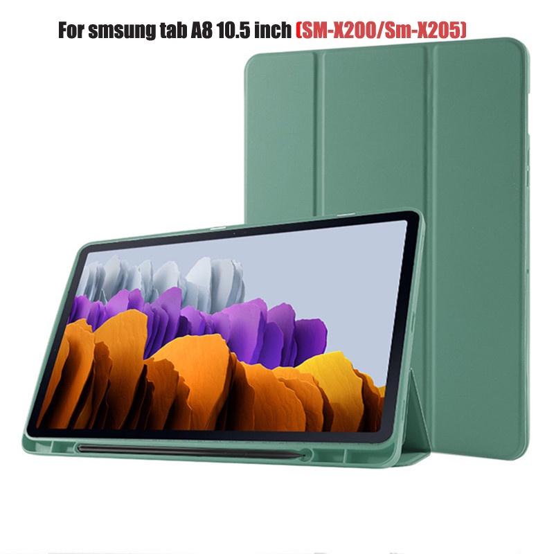 三星 Galaxy Tab A8 10.5 2022 LTE 手機殼帶筆筒 Tab A8 X200 SM-X205 20